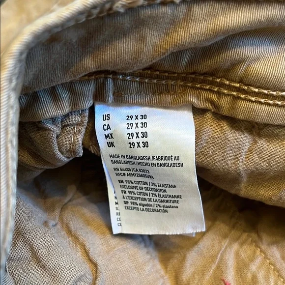 American Eagle Outfitters Beige/Mustard pants 29x30 - Picture 6 of 8